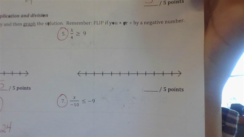 Help me with this please math Q5 & Q7-example-1