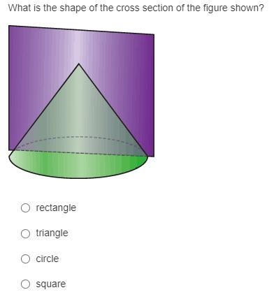 What is the shape of the cross section of the figure shown?-example-1