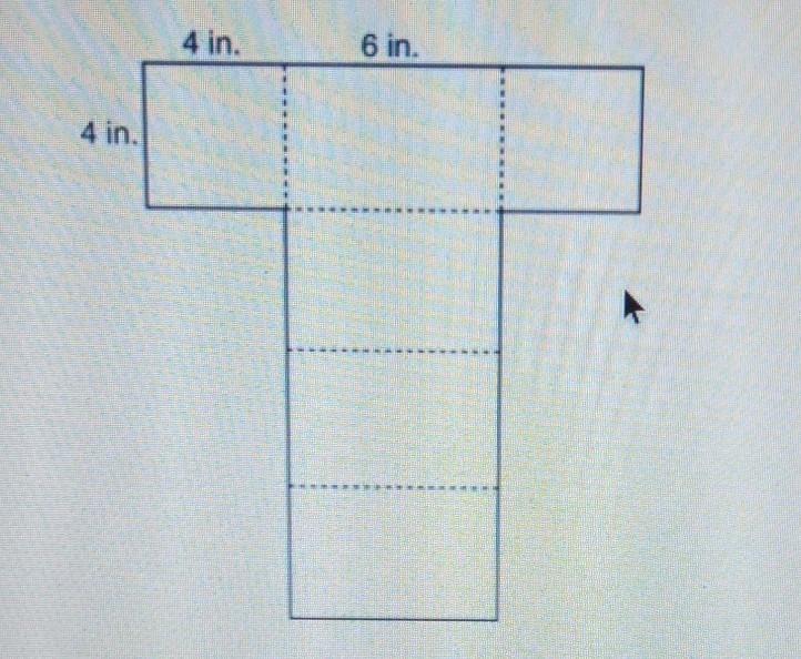 What is the surface area of the box? O 24 in.² O 96 in.² O 128 in.² O 141 in.² help-example-1