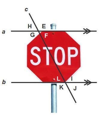 What is the measure of ∠I? Explain. (1 point) Describe the relationship between ∠H-example-1