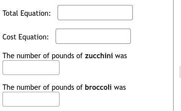 Charles is in charge of cooking broccoli and zucchini for a large group. He has to-example-1