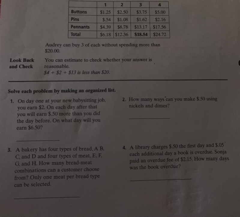 Problem solving: Make an Organized List-example-1