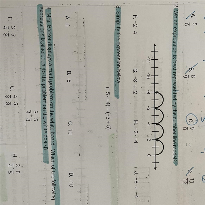 Answer number 2 please-example-1