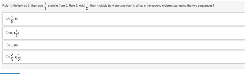 Rule 1: Multiply by 2, then add one third starting from 0. Rule 2: Add one half, then-example-1