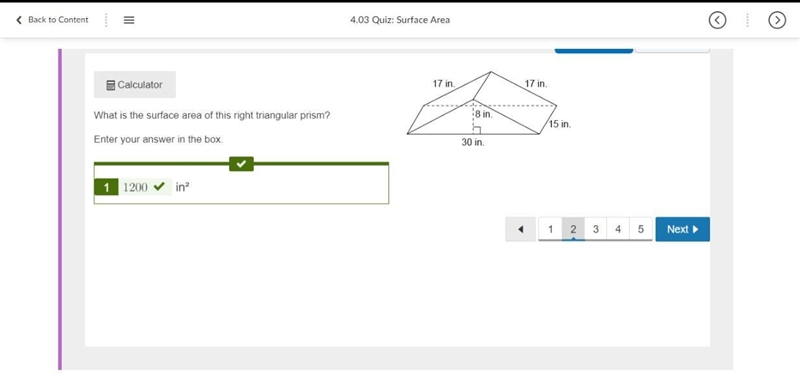 What is the surface area of this right triangular prism? Enter your answer in the-example-1