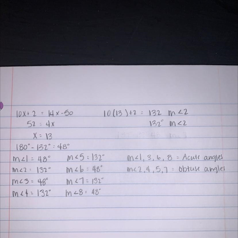 18. Classify Each Angle Pair then find the value of X-example-1