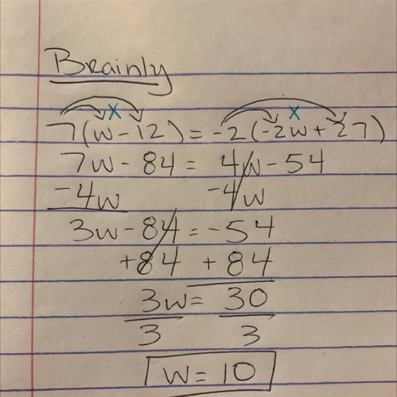 Help me please! I would appreciate it! :) solving equations with the distributive-example-1