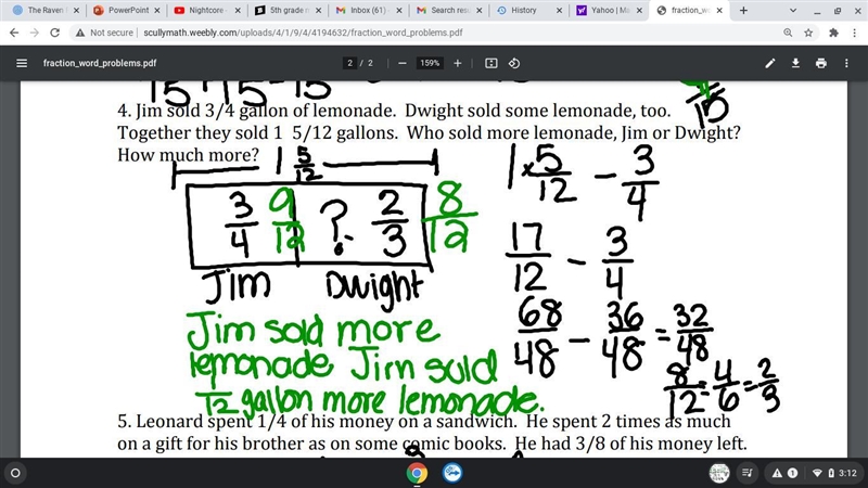 5th grade math I need to help my brother but I forgot how to do this...-example-1