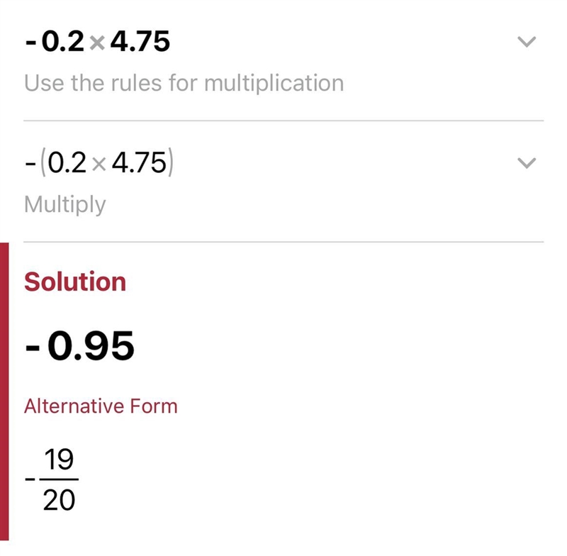 PLEASE ANSWER ASAP Find -0.2(4.75). Show your work-example-1