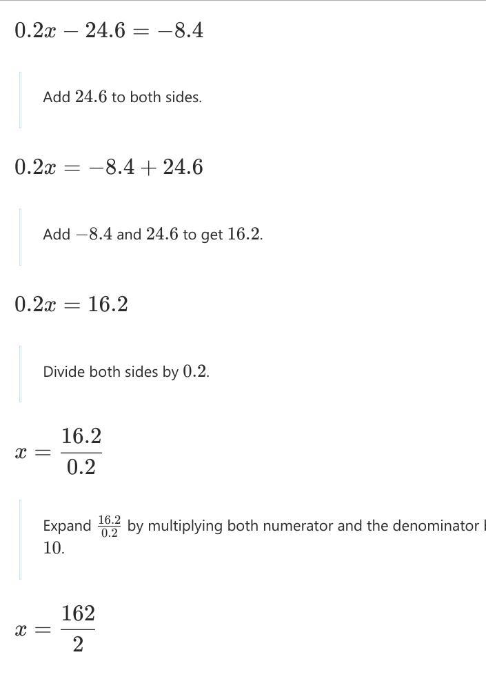 What is 8.2(6x - 3)=7(7x-1.2) I have to show my work.-example-2