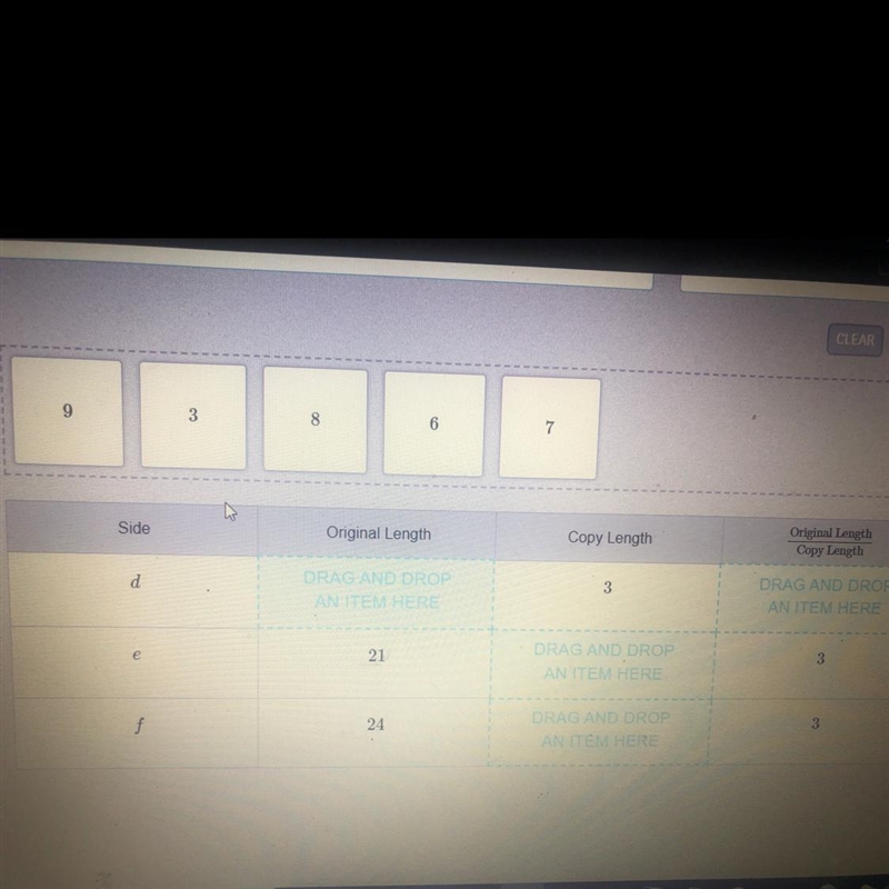 Brian made a proportional copy of a figure by multiplying each side length by Drag-example-1