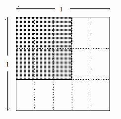 Referring to the figure, what is the area of each small rectangle? a. 1/5 c. 1/3 b-example-1