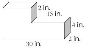 Sally builds these steps for her dog. What is the volume of the steps? Enter your-example-1