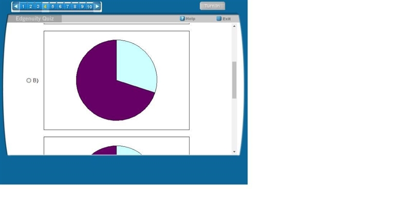 Which circle represents 30% in blue?-example-2