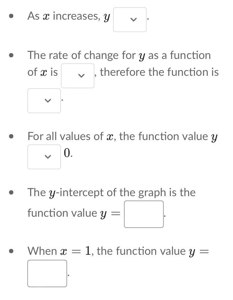 Complete the following sentences based on the graph of the function. Thanks :) ( 20 points-example-4