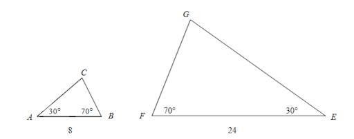 ∆ABC ˜∆EFG – Why is the notation written in a specific order?-example-1