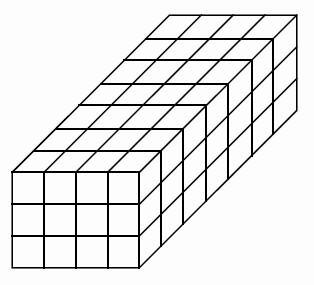 27. Referring to the figure, if each block is 1 cubic unit, what is the surface area-example-1