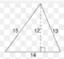 Which number represents the height? A.12 B.13 C.15 D.14-example-1