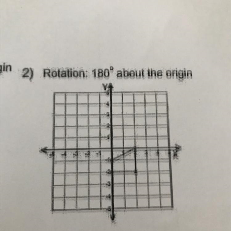 Rotation: 180° about the origin-example-1