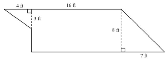 Find the area of this composite shape. please help Find the area of this trapezoid-example-1