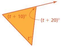 Find the measure of the exterior angle.-example-1