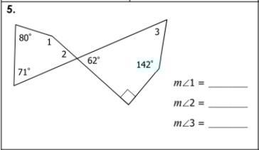 Find Each missing measure in the following problem-example-1