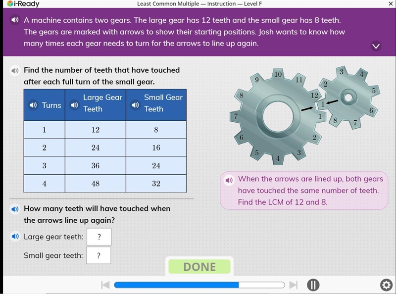 Please help me to answer this (has to do with least common factors and stuff like-example-1