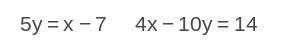 Without graphing the​ equations, decide whether the system has one​ solution, no​ solution-example-1