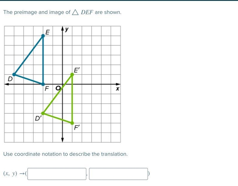 The preimage and image of △DEF are shown-example-1