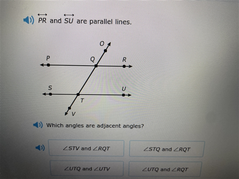 Hello! I need help on a assignment quick! It is about transversals of parallel lines-example-2