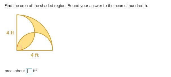 Find the area of the shaded region. Round your answer to the nearest hundredth-example-1