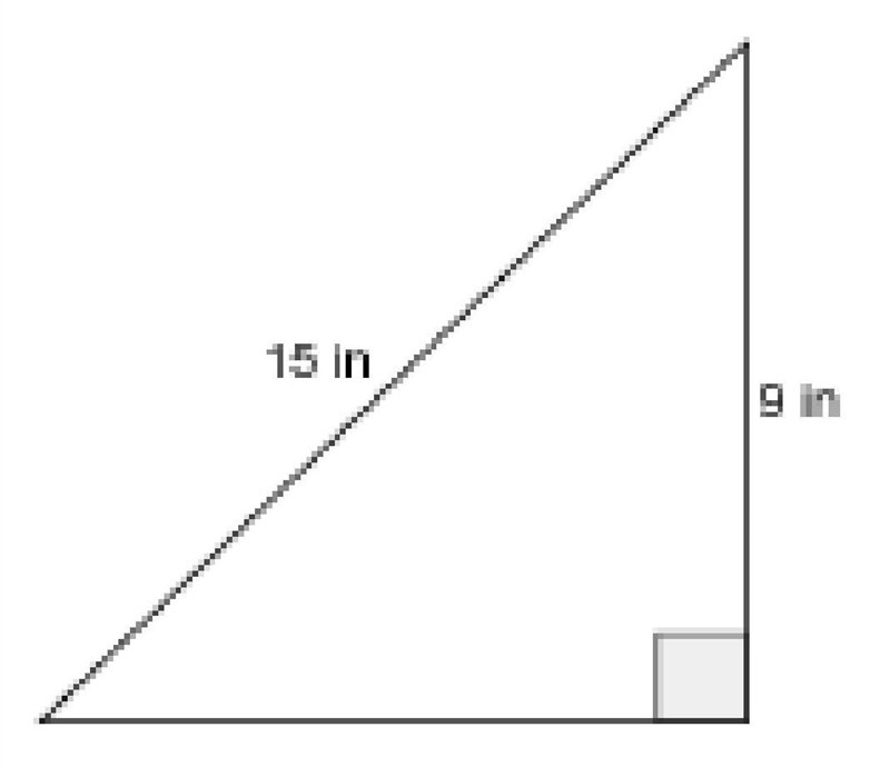 Determine the length of the unknown side of the right triangle. If it is not an exact-example-1