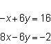 HELP I ONLY HAVE ONE MINUTE LEFT!!! Which statements about this system of equations-example-1