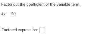 Factor out the coefficient of the variable term.-example-1