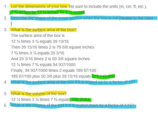 Please Help! Colour key: Yellow: Questions I have answered Green: Information needed-example-1