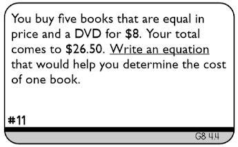 5 + 8d = 26.50 5b + 8 = 26.50 8d = 26.50 13b = 26.50-example-1
