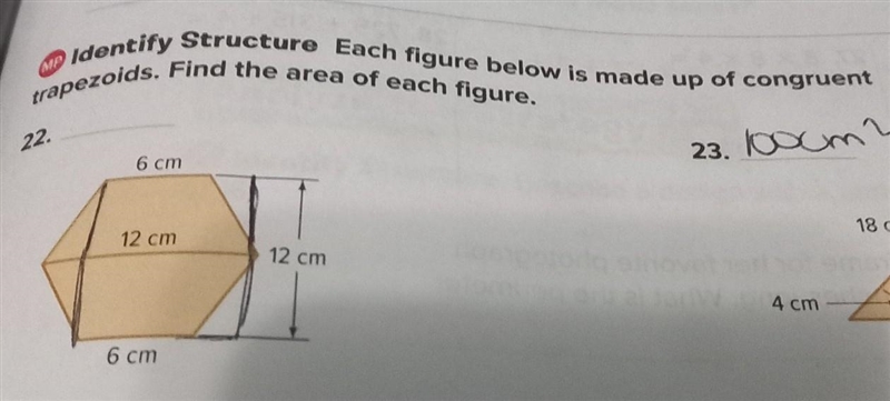 Identify Structure Each figure below is made up of congruent trapezoids. Find the-example-1