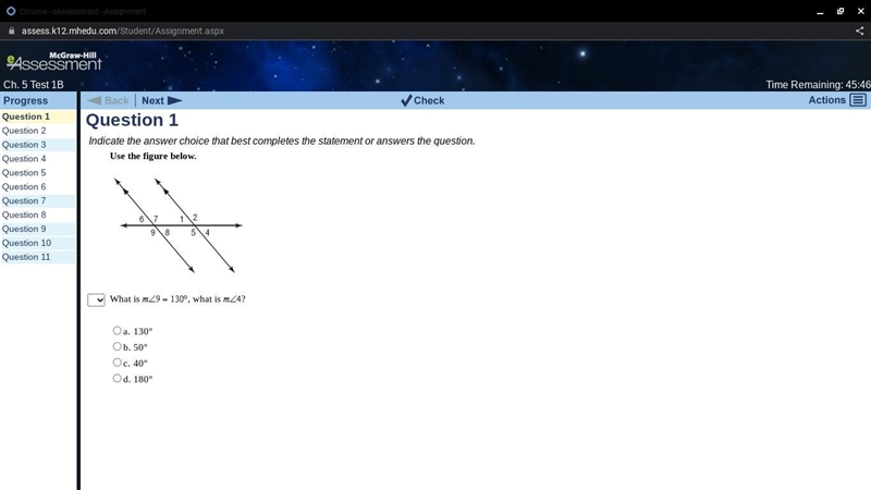 Question 1 Indicate the answer choice that best completes the statement or answers-example-1