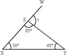 Helpp what is mLWZY? a) 85° b) 95° c) 105° d) 115°-example-1