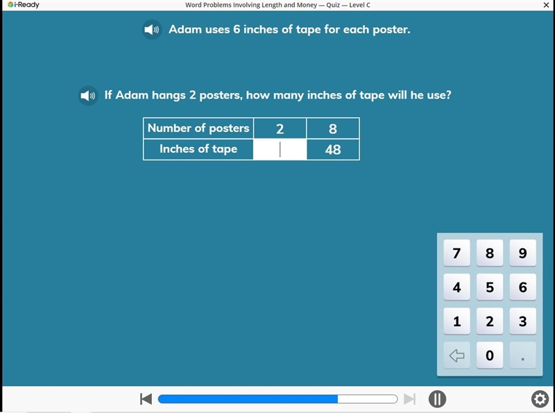 Words problems involving length and money-example-1