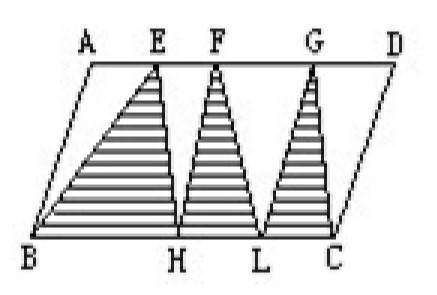 The area of the parallelogram is 24cm2, determine the area of the shaded part.-example-1