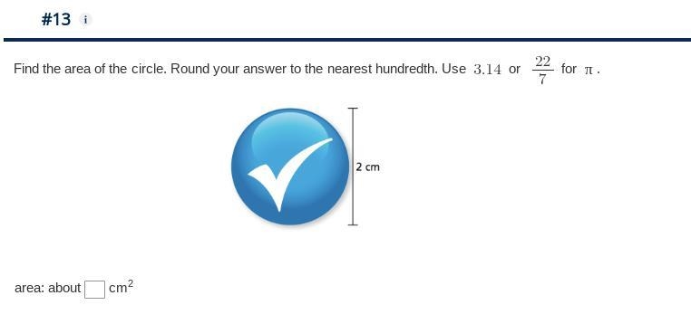 Find the area of the circle. Round your answer to the nearest hundredth.-example-1