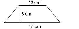 Find the area of the trapezoid. Use the formula A = (b1 + b2)h. 156 cm 2 108 cm 2 103.5 cm-example-1