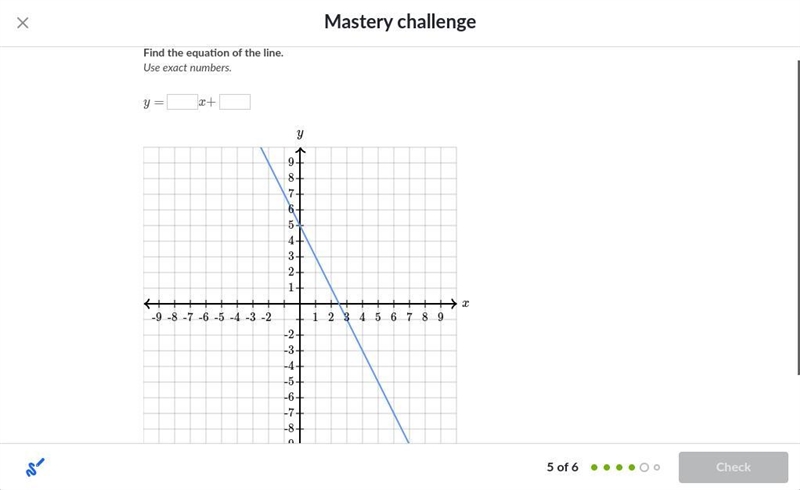 !!!!HELP QUICK!!!! find the equation of the line. use exact numbers.-example-1