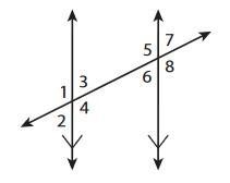 Identify two pairs of corresponding angles in the figure. Explain your reasoning.-example-1