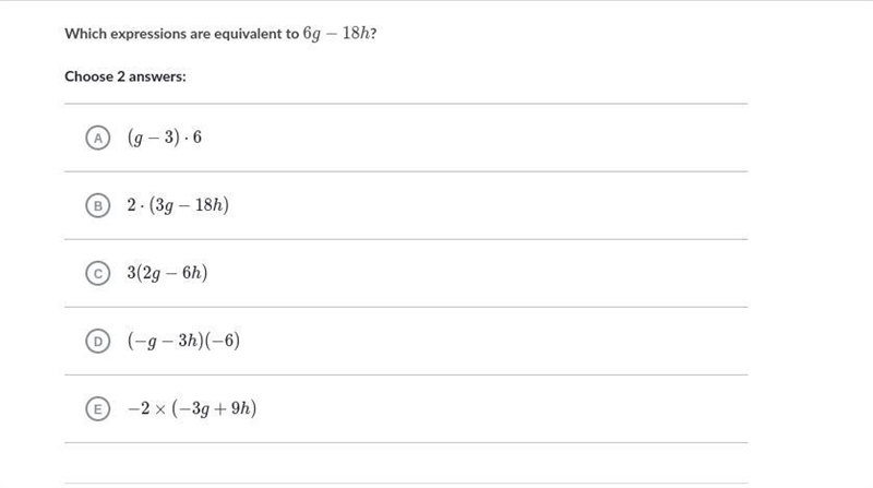 Distributive property with variables (negative numbers) 5 stars to correct answers-example-1