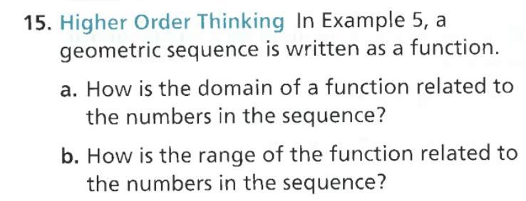 How is the domain of a function related to the numbers in the sequence? How is the-example-1