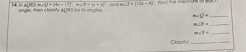 Triangles- Angles & Classifying Instructions in photo!-example-1