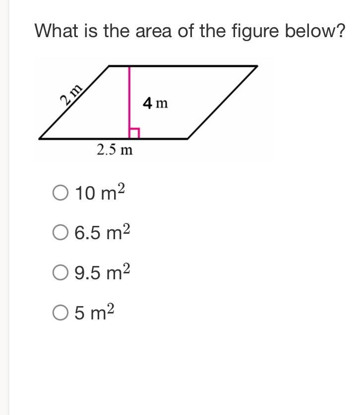 What is the area of the figure below-example-1