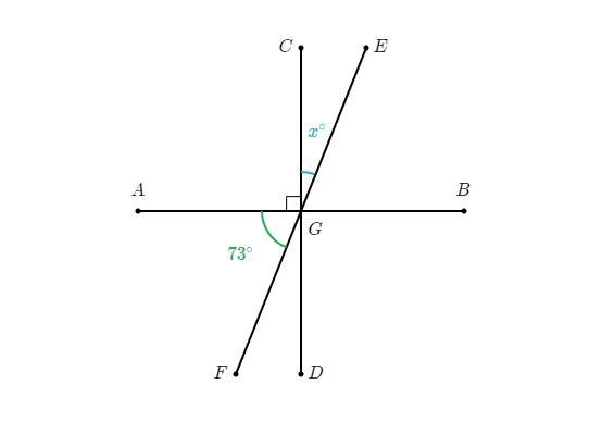 Find missing angle X. 15 point award.-example-1